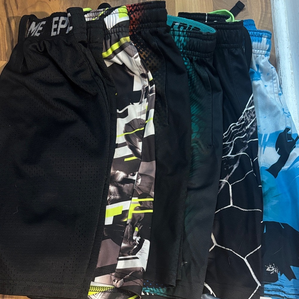 6 pair Boys 6 / XXS Brothers brand Athletic Shorts Preowned